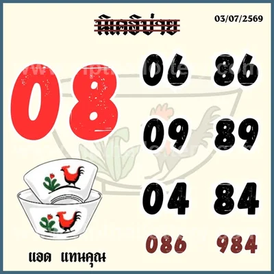 Thailand Lottery Down Sure namber Non-Miss Direct 01/08/2026