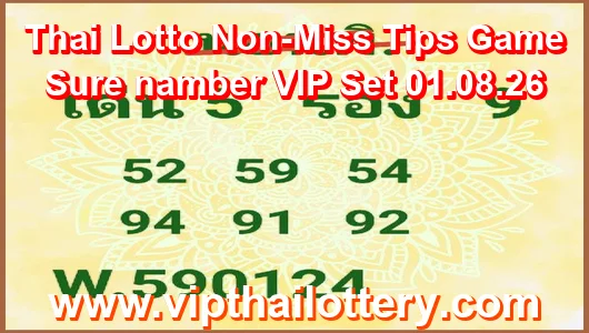 Thai Lotto Non-Miss Tips Game Sure namber VIP Set 01.08.26