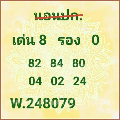 Thai Lotto Non-Miss Tips Game Sure namber VIP Set 01.08.26