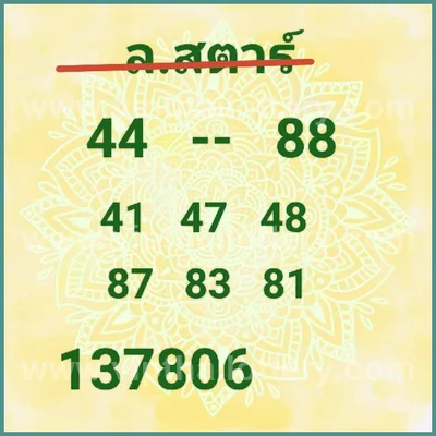 Thai Lotto VIP Cut Digit Sure namber Direct 3Up 01-08-2026