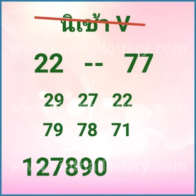Thai Lotto VIP Cut Digit Sure namber Direct 3Up 01-08-2026