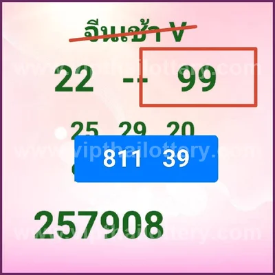 Thai Lotto VIP Cut Digit Sure namber Direct 3Up 01-08-2026