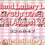 Thailand Lottery Lucky Master 3Up Direct HTF 1st August 26