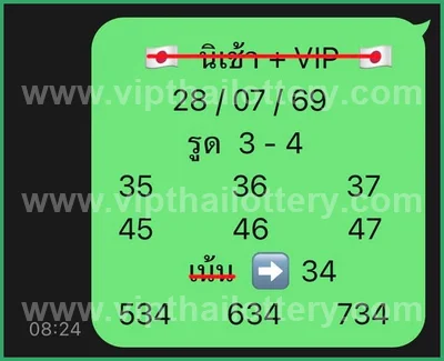 Thailand Lottery Final Game HTF Non-Miss Set VIP 01.08.2026