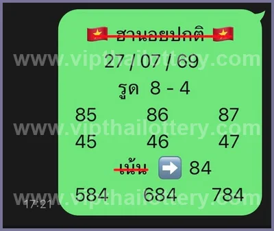 Thailand Lottery Final Game HTF Non-Miss Set VIP 01.08.2026