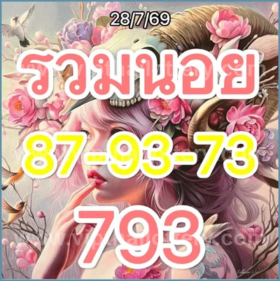 Thai Lotto Numbers 3d Tips Touch Paper Non-Miss 01-08-2026