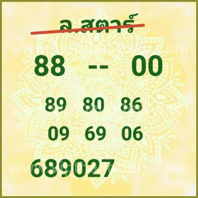 Thai Lottery Tips Touch Non-Miss Numbers Game 16th Aug 2026