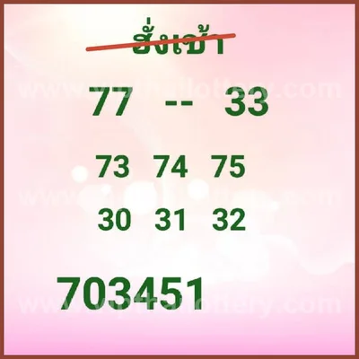 Thai Lottery Tips Touch Non-Miss Numbers Game 16th Aug 2026