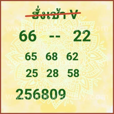 Thai Lotto Set Result Paper 3d Tips Winning HTF 16-08-2026