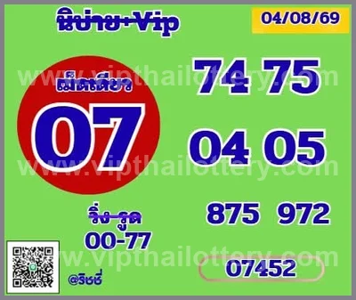 Thailand Lottery Down Master Non-Miss Direct 3Up 16-08-2026