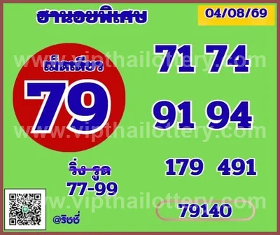 Thailand Lottery Down Master Non-Miss Direct 3Up 16-08-2026
