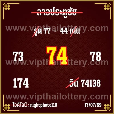 Thailand Lottery Winning Set Final Game Numbers 16/08/2026