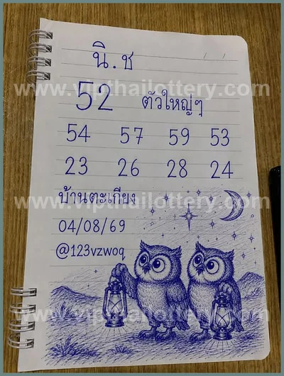 Thai Lotto Set Touch VIP Paper Winning Non-Miss 16.8.2026