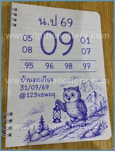 Thai Lotto Set Touch VIP Paper Winning Non-Miss 16.8.2026