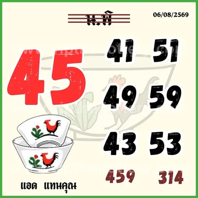 Thailand Lottery Numbers Direct Paper 3Up VIP 16th August 26