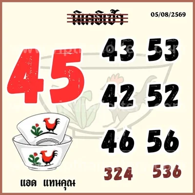 Thailand Lottery Numbers Direct Paper 3Up VIP 16th August 26