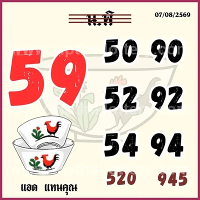 Thailand Lottery Numbers Direct Paper 3Up VIP 16th August 26