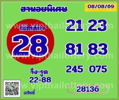 Thailand Lottery Down Master Paper Lucky HTF Tips 16/8/2026