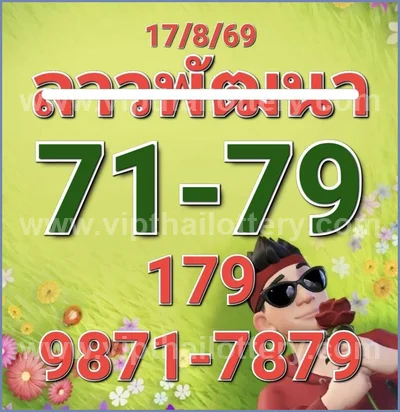 Thailand Lottery Game 3Up Lucky Numbers Paper VIP 01.9.2026