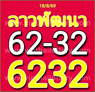Thailand Lottery Game 3Up Lucky Numbers Paper VIP 01.9.2026
