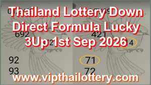 Thailand Lottery Down Direct Formula Lucky 3Up 1st Sep 2026