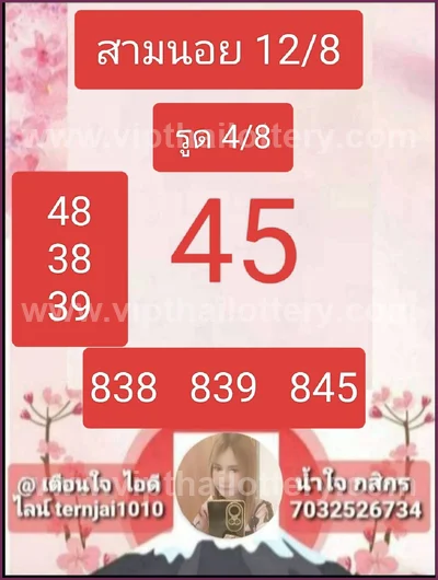 Thailand Lottery Touch Game Direct Set 3Up 1 September 2026