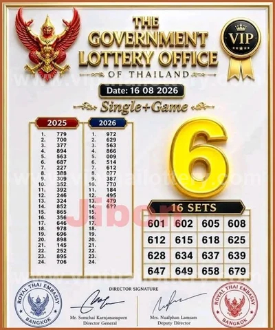 Thai Lotto Game 100% Sure Number Numbers Lucky 01/09/2026