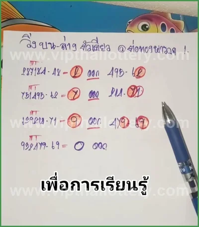 Thai Lotto Game 100% Sure Number Numbers Lucky 01/09/2026