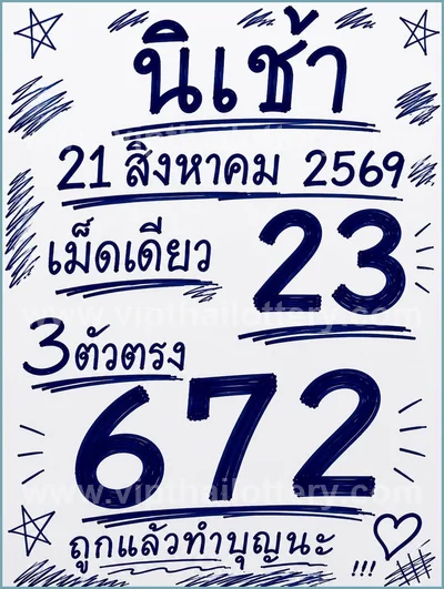 Thailand Lottery Down Paper Master VIP 3Up 1 September 2026