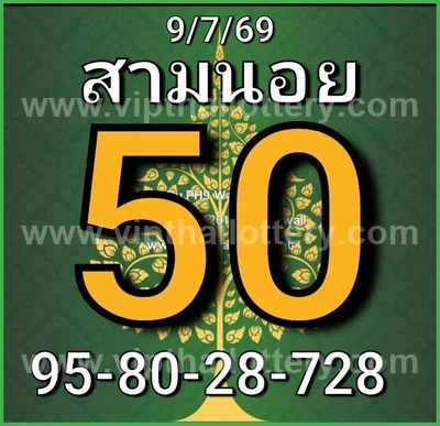 Thailand Lottery Down Touch 100% Sure Number HTF 01/09/2026