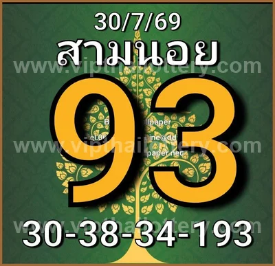 Thailand Lottery Down Touch 100% Sure Number HTF 01/09/2026