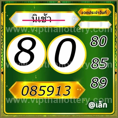 Thailand Lottery Numbers Tips Master HTF Touch Set 01/9/2026