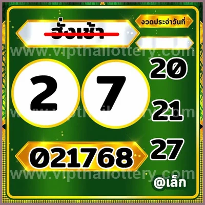Thailand Lottery Numbers Tips Master HTF Touch Set 01/9/2026