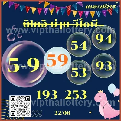 Thai Lottery Paper Non-Miss Lucky Numbers 3Up 1st Sep 2026