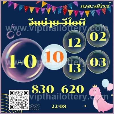 Thai Lottery Paper Non-Miss Lucky Numbers 3Up 1st Sep 2026