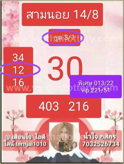 Thailand Lottery Down Winning Formula Cut Digit 01-09-2026