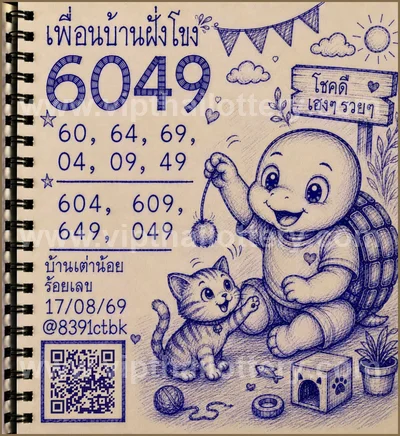 Thai Lottery 100% Sure Number Lucky Paper 1st September 26