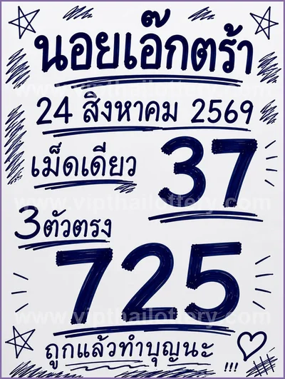 Thailand Lottery Numbers Touch HTF Cut Digit VIP 01.09.2026
