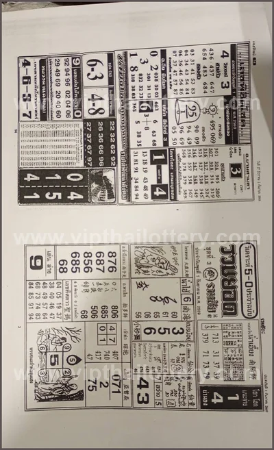Thai Lotto Cut Digit Master 3Up Non-Miss VIP Touch 01-09-26