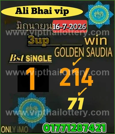 Thailand Lottery Down Master Set 3Up Direct 1st September 26