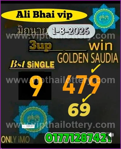 Thailand Lottery Down Master Set 3Up Direct 1st September 26