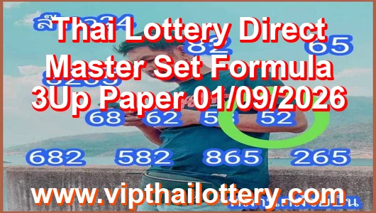 Thai Lottery Direct Master Set Formula 3Up Paper 01/09/2026