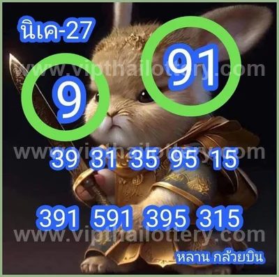 Thai Lottery Direct Master Set Formula 3Up Paper 01/09/2026