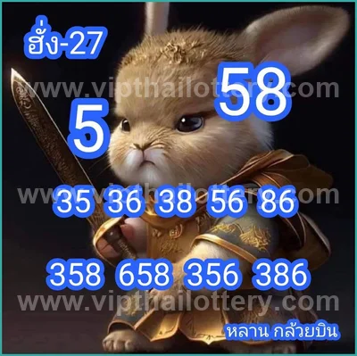Thai Lottery Direct Master Set Formula 3Up Paper 01/09/2026