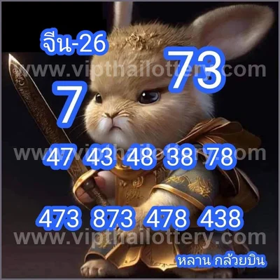 Thai Lottery Direct Master Set Formula 3Up Paper 01/09/2026