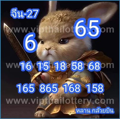 Thai Lottery Direct Master Set Formula 3Up Paper 01/09/2026