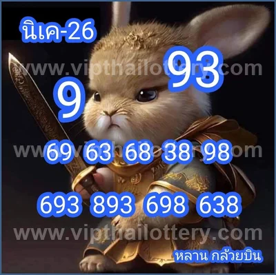 Thai Lottery Direct Master Set Formula 3Up Paper 01/09/2026