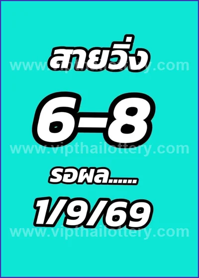 Thai Lottery Final Game VIP Cut Digit HTF 1st September 26