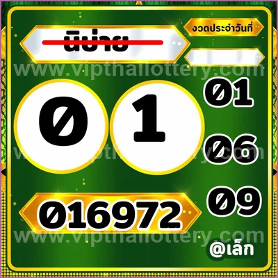 Thailand Lottery Numbers Formula Winning Cut Digit 01/9/2026