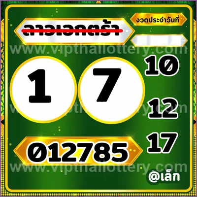 Thailand Lottery Numbers Formula Winning Cut Digit 01/9/2026
